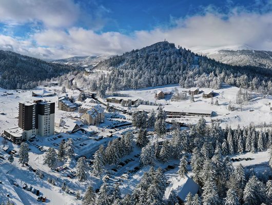 Le lioran sous la neige